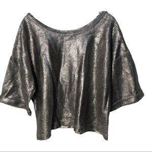 A. CHENG Metallic Top, Size M